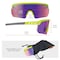 Ergodyne AEGIR-MI, Safety Glasses, Purple Mirror Lens, Lime Frame, Half-Frame AEGIR-MI - alternate 10